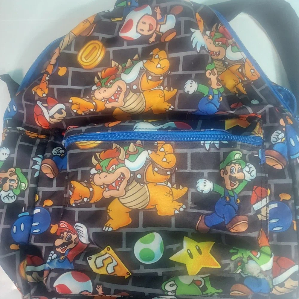 2018‎ Super Mario Character Backpack Kids Childrens Size Nintendo Read!